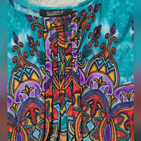 MAXI DRESS LADIES SIZE 8 Summer Fancy Sleeveless Polyester/Spandex Easy Care - Picture 12 of 16